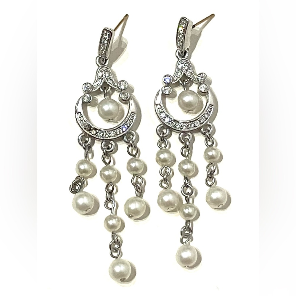Vintage Butler 14K Post Faux Pearl Earrings Fifth Avenue Collection